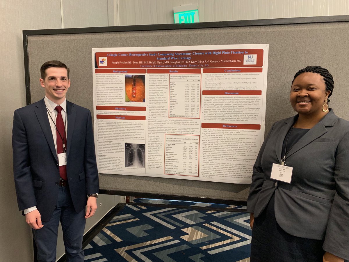 KU_CCM's tweet photo. Joe Fritzlen presenting data from CTI on rigid plate fixation for sternotomy at Western Thoracic Surgery conference. ⁦@KUMedCenter⁩ ⁦@KU_Anesthesia⁩ ⁦#decreasesternalcomplications ⁦#DSWI https://t.co/yeEItU9kML