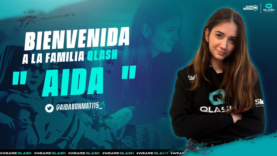 QLASHForge's tweet photo. ✨ BIENVENIDA ✨
Una nueva dragona se une a nuestra familia, dad una calurosa bienvenida a @aidabonmati15_
¡Ahora toca demostrar lo que vales! 💚💙
#WeAreQLASH #QLASHfamily https://t.co/RPBgc2UAJh