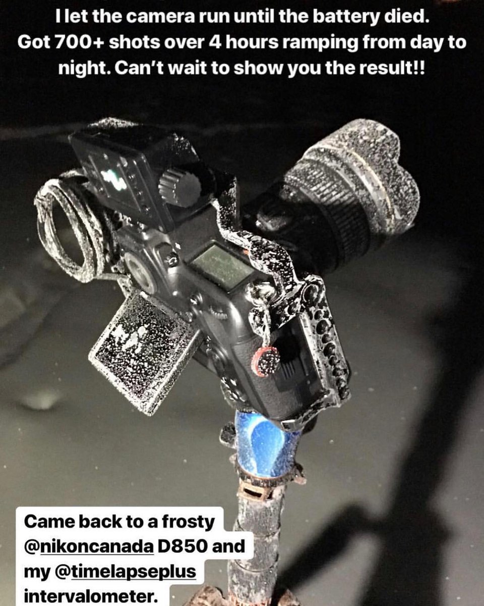 Timelapse+ (@timelapseplus) on Twitter photo Weatherproof your creative edge with the <a href="/timelapseplus/">Timelapse+</a> VIEW Intervalometer!
❄️ -40°C to +50°C temperature range
🔋 15+ hour run time with internal rechargeable battery
👋 Touch-free gesture controls
More info: bit.ly/2XgyS6s
#timelapse
Photo credit: @glennparryphoto! Weatherproof your creative edge with the <a href="/timelapseplus/">Timelapse+</a> VIEW Intervalometer!
❄️ -40°C to +50°C temperature range
🔋 15+ hour run time with internal rechargeable battery
👋 Touch-free gesture controls
More info: bit.ly/2XgyS6s
#timelapse
Photo credit: @glennparryphoto!