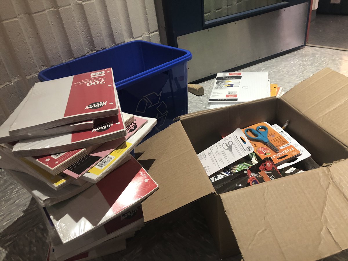 We appreciate Timberlea’s help in collecting these school supply donations! Thank you! 
<a href="/TimberleaSchool/">TimberleaSchool</a> <a href="/FMPSD/">Fort McMurray Public School Division</a> #advocate2educate #EducationForAll #learningforall #ymm #schoolsupplies