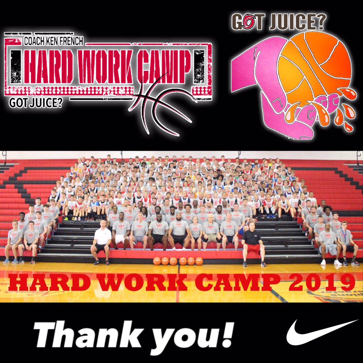 CoachKenFrench's tweet photo. To all our Campers & Staff At #HWC19 I want to say THANK YOU for a great camp! https://t.co/tDgSyrHRM4