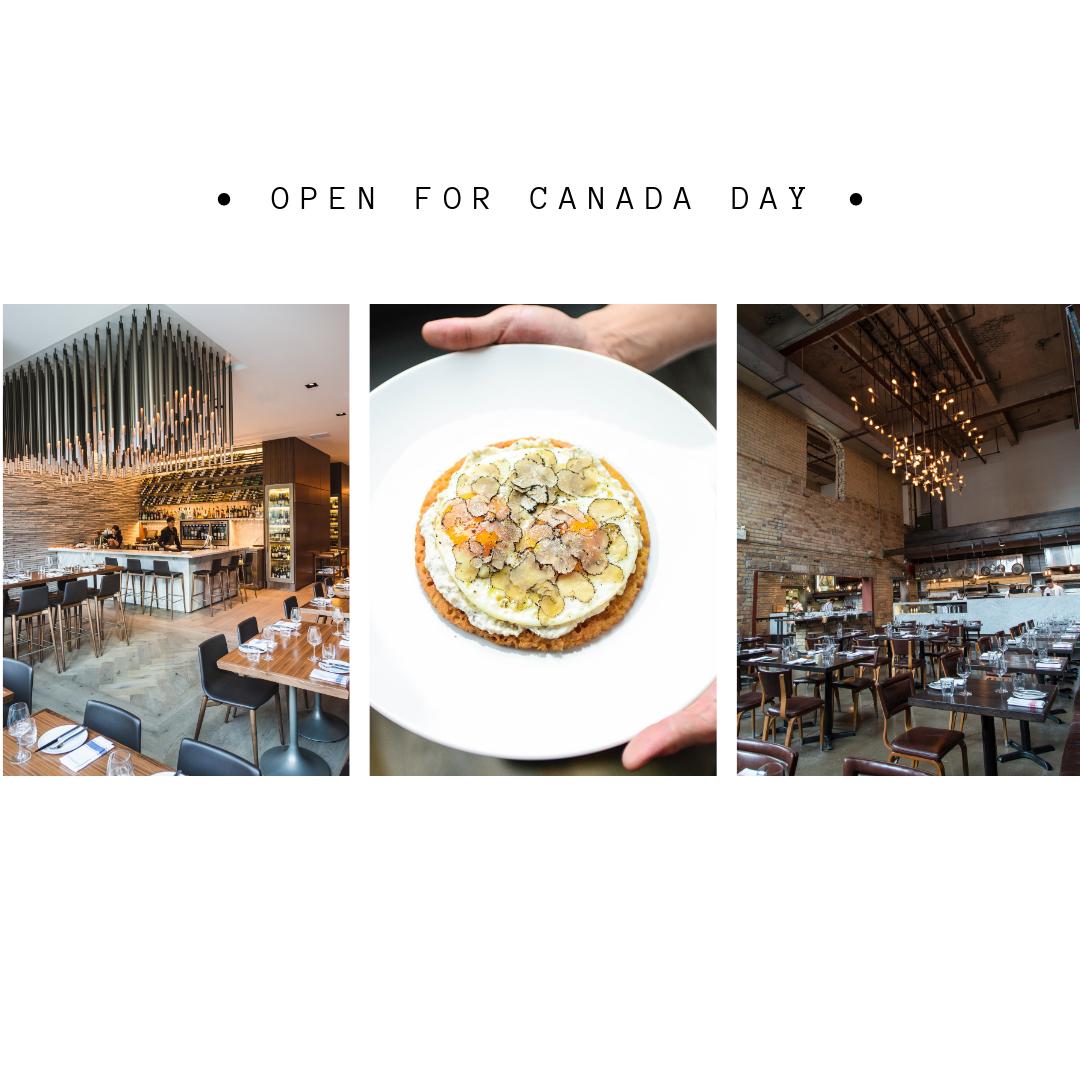 Come visit us this weekend. Our two Buca locations will be operating as usual during the long weekend. We are looking forward to welcoming your for brunch, lunch or dinner at Yorkville, and for dinner at King. 
#canadaday