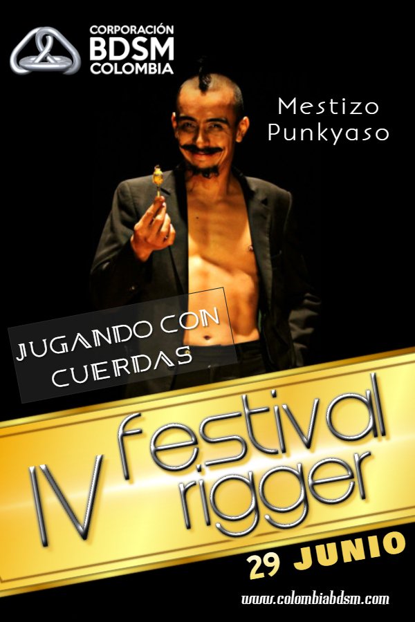 corporacionbdsm's tweet photo. PLAY PARTY IV FESTIVAL DE RIGGERS #PERFORMANCE #BONDAGE #SHIBARI #APRENDOBONDAGE #JUGANDOCONCUERDAS #NUDOS #ROPE  #AMOLASCUERDAS #AERIALBAT #MASTIZOPUNKIYASO #ALEJAGAITAN https://t.co/ydDSWFo12L #CORPORACIONBDSMCOLOMBIA https://t.co/VCFyxywQCk