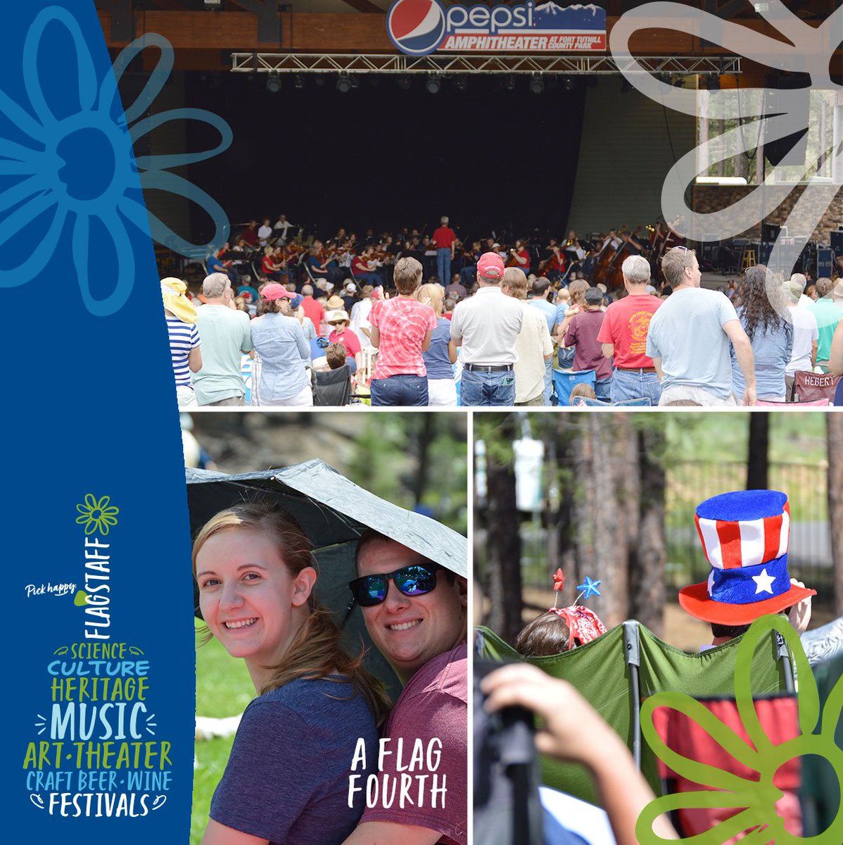 A Flag Fourth is approaching! Bring the kids. Bring a blanket. Relax under the Ponderosa pines with an Independence Day concert sure to please, brought to us by the <a href="/FlagSymphony/">Flagstaff Symphony</a> #PickHappy #PickFLG ow.ly/ZLWe50uMORp