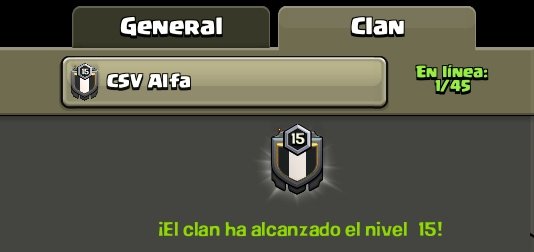CsvAlfa's tweet photo. Con los juegos del clan que terminaron esta madrugada, hemos logrado llegar al nivel 15 gracias a todo aquel que nos a apoyado  que esta y a estado en CSV Alfa
#GoAlfa https://t.co/lWEIl7M8pt