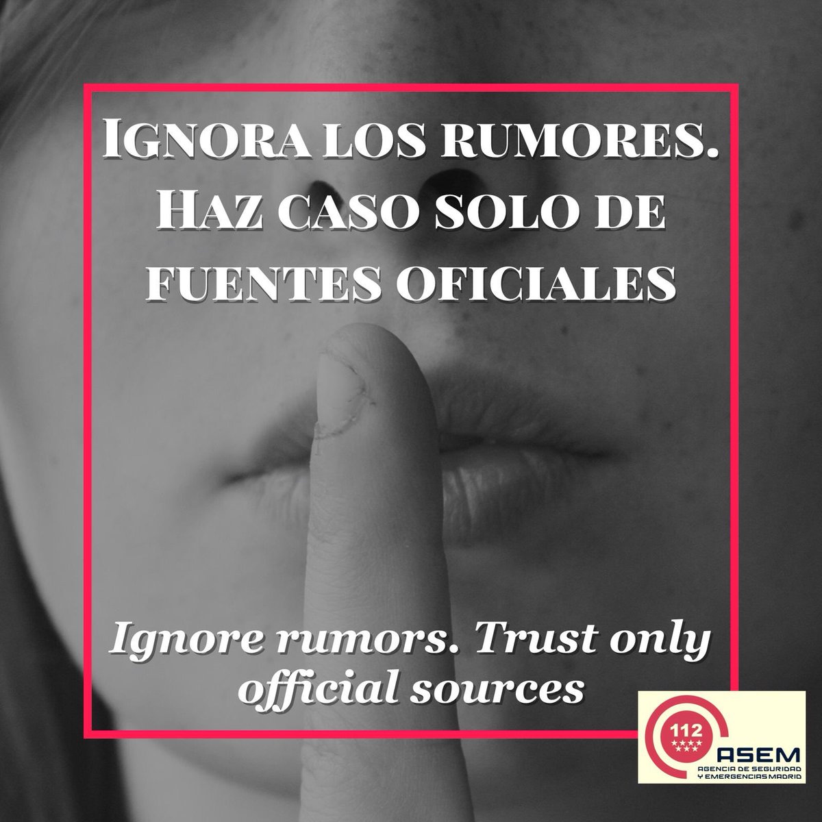 No difundáis rumores ni hagáis llamamientos a desalojos masivos.
Se deben seguir las indicaciones de los servicios de emergencia y seguridad. Si es necesario evacuar, los ciudadanos afectados serán informados con tiempo suficiente. #IFAlmorox #CadalsoDeLosVidrios