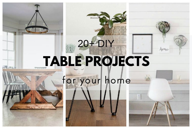 20 DIY Table Projects for your home! So many great tables! thediydreamer.com/diy/20-diy-tab… #diytable