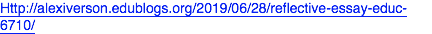 AlexIverson11's tweet photo. This reflective essay covers the reflection of the content covered in the class and my evaluation of where I stand as a professional educator. The essay also conveys goals I wish to accomplish and skills my students should learn in my class. #6710App8 https://t.co/Kg4yWphPh1