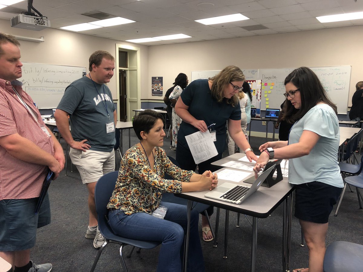 Mrs_LRichards's tweet photo. Presenting our projects at Infusing Computing in Charleston! It was a great week of learning how to use coding in the classroom. #infusingcomputing #computationalthinking https://t.co/1OhHGfUHNL