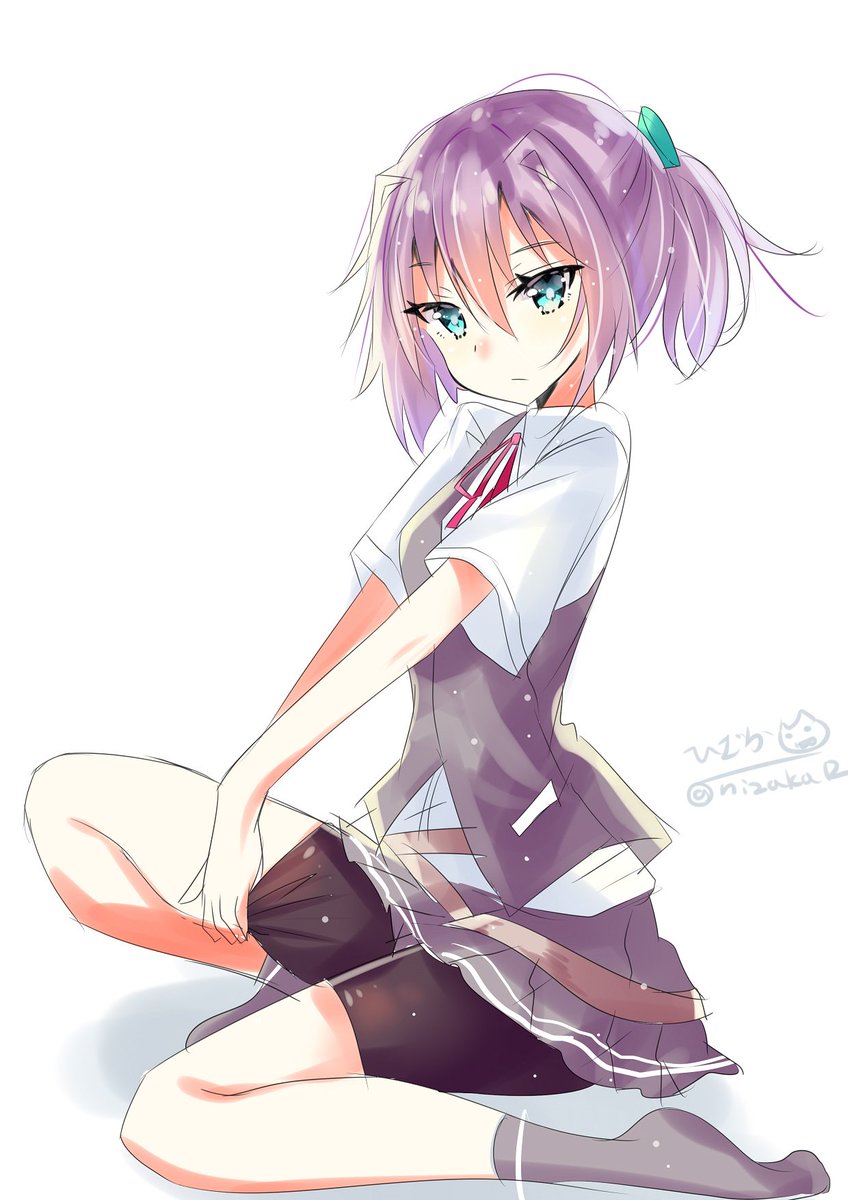 艦これ「スパッツのズレを直す不知火
#艦これ版深夜の真剣お絵描き60分一本勝負
#艦これ」|ひざか@skeb受付中のイラスト