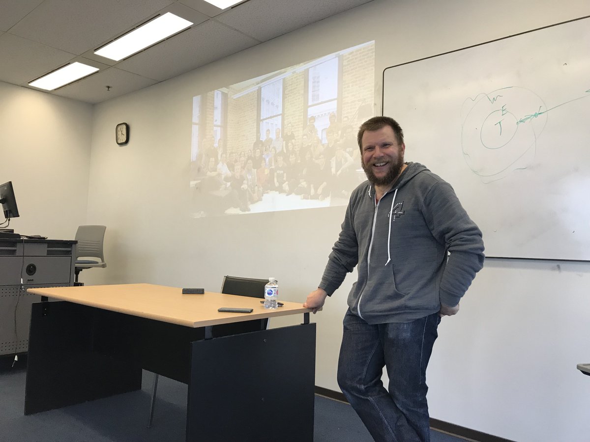 NYIT_Vancouver's tweet photo. Ex-stripe &amp; Ex-Shopify Steven Noble @snoble shared his experiences with @DevrimBirlik's Entrepreneurship &amp; Venture initiation class on how hyper-growth startups beat the odds to become billion dollar companies. Thank you for sharing your insights!  #NYITVanDidthat https://t.co/hCaeLhRt77