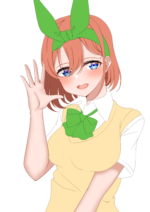 由木ヨシキ＠C106南1【n-14b】さんがTwitterに投稿した中野四葉(五等分の花嫁)のイラスト。