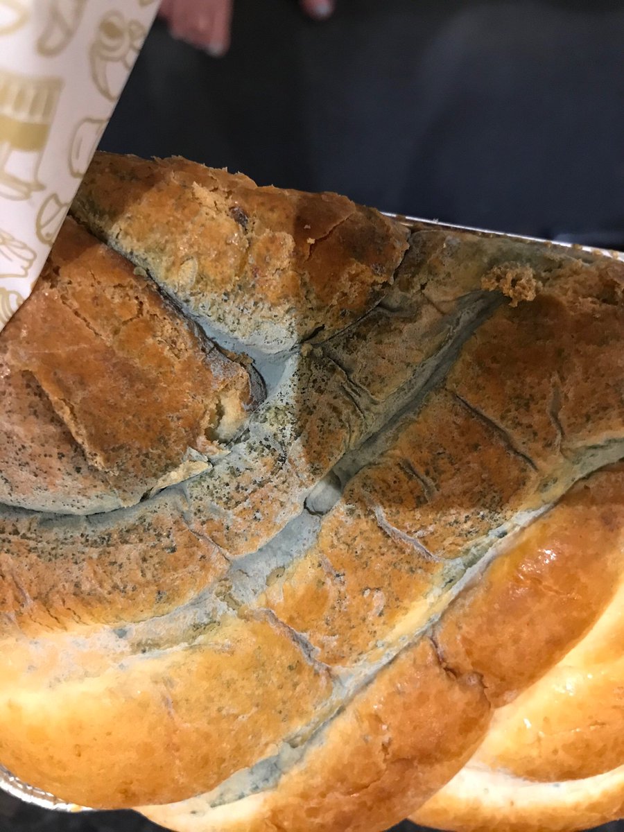 RGillhamArt's tweet photo. Hubby picked this up today at @LidlGB in oakham... I didn’t look at it but the kids ate half.... went to get myself a slice and saw this 🤢🤢🤢marbled with vanilla? More like marbled with mould! #mouldyfood https://t.co/2cgmE43Ok3