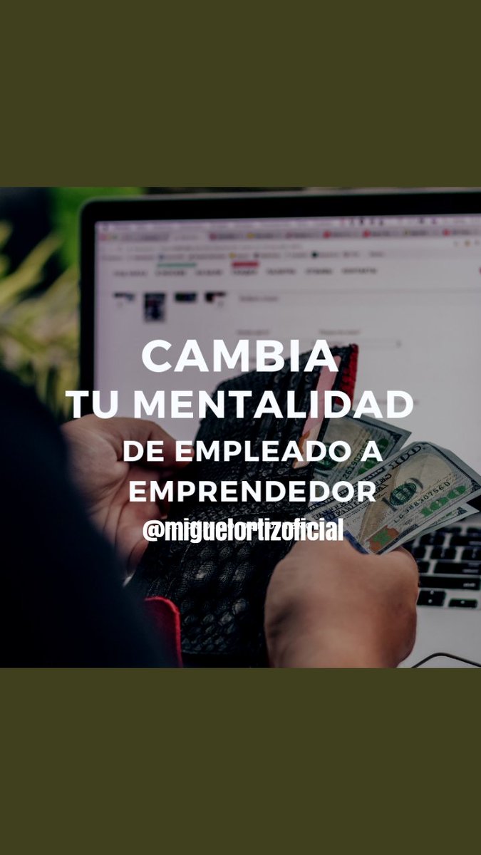 Hasta cuando piensas seguir trabajando tiempo extra para que tu patron abusivo cambie a fin de año su LAMBORGHINI??
Si estás decidido a comenzar con tu propio emprendimiento, puedo ayudarte con una opción con poca inversión.
MIGUEL ORTIZ
Cell (+1) 954.736.9479
@miguelortizoficial