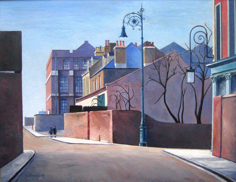 EastLondonGroup's tweet image. Thank you @HesseHelge &amp;amp; I'm so glad that you like the Group's work. Here's another one which I hope might fit with "Neue Sachlichkeit": this is "Old Ford Road" by Harold Steggles from 1932. #ELG