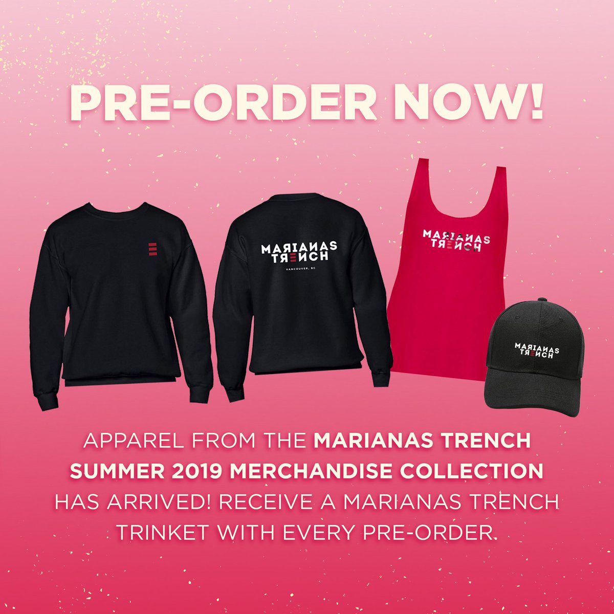 Marianas trench tour merch Clearance