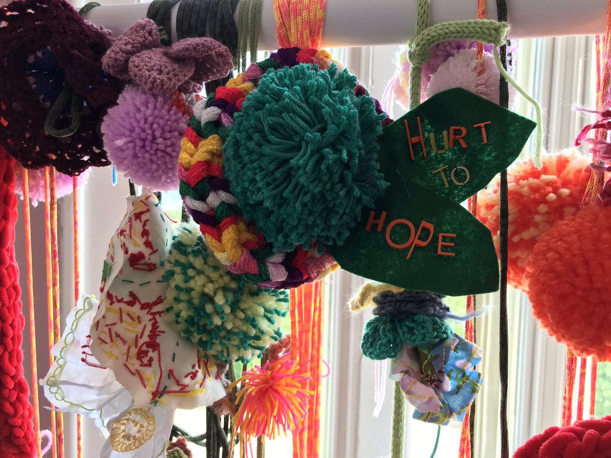 MulroneC's tweet photo. Celebrating @UlsterUni with @FoyleWomensAid staff and clients who partipated in a unique Science Shop project with staff and students  @UlsterUniSchLaw @UlsterArts  @BelfastSchArt. In partnership they created an art installation &amp; short film! #CommunityEngagement #ProudofUU https://t.co/2NAixnGxsJ