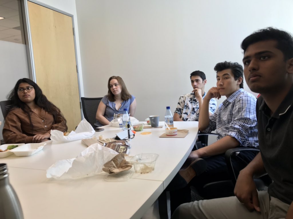 TheFabricNet's tweet photo. This week’s Lunch&amp;Learn for our interns w/ Gopi Krishna who talked about the security industry from 30,000 ft #security #prevention #detection #response #securityposture https://t.co/GXUpUqIZ4l