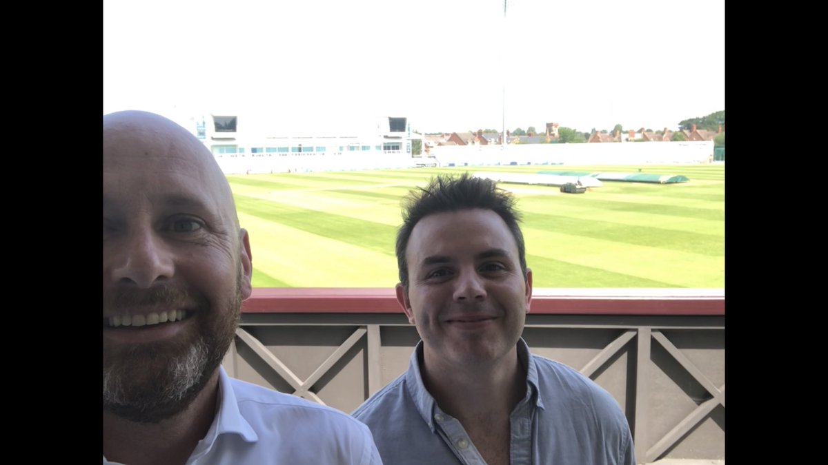 Good to catch up with <a href="/stevecrook25/">Steven Crook</a>  and <a href="/c_lorks88/">Chris Lorkin</a> today at <a href="/NorthantsCCC/">Northamptonshire CCC</a> ground with <a href="/M_R_Antrobus/">Dr Mark Antrobus</a> to discuss partnership working with @UoNSELS 

#EnergyInNorthampton
