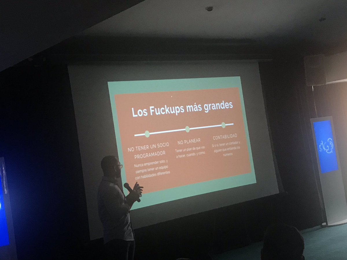 GoDigitalNi's tweet photo. Conocé los Fuckups más grandes de nuestro último ponente Elman Amador⬇️

✅ No tener un socio programador. 
✅ No planear 
✅ Contabilidad 

#GoDigital2019 https://t.co/jevzcgleJO