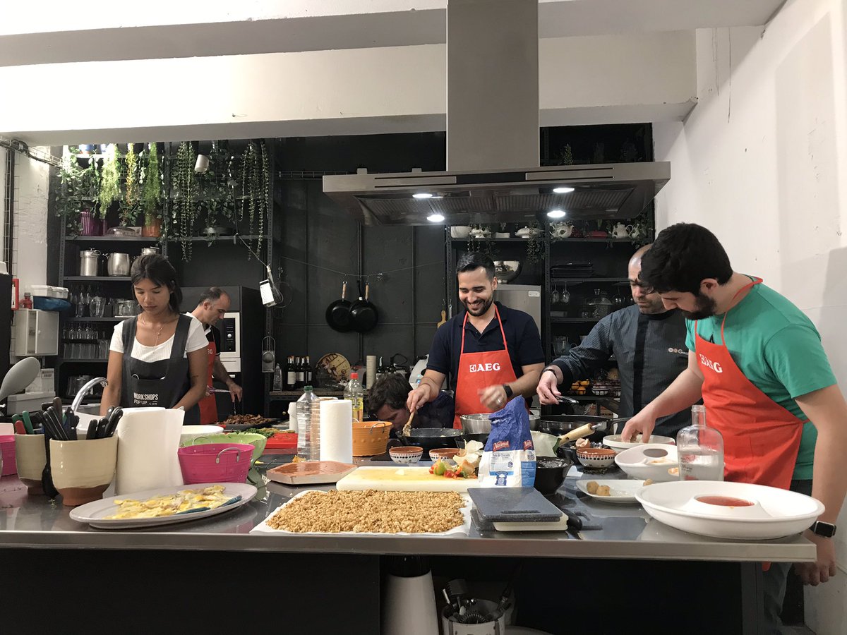 AddCode_io's tweet photo. Cooking workshop - what could be better for team building.. better yet, for team trust! 😂 
Congrats to us! 🥂 https://t.co/lS98LlrfkH