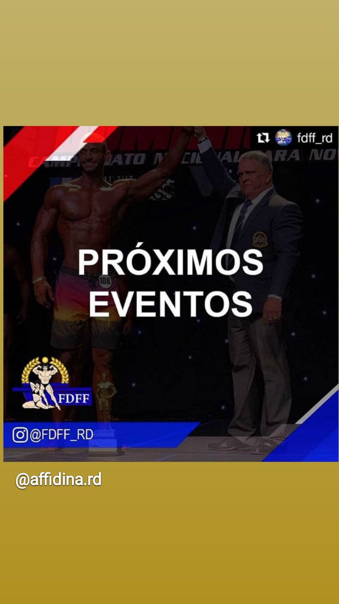 #fisiculturismo Próximo evento nacionales que se llevaran a cabo a través de nuestra Federación en República Dominicana 🇩🇴.

XXX Mr. Republica Dominicana 2019
(3 y 4 de Agosto) “Hotel Jaragua”.

Anoten la fecha y recuerden estar atentos a nuestras redes sociales <a href="/PaloFIT/">PaloFIT</a>.