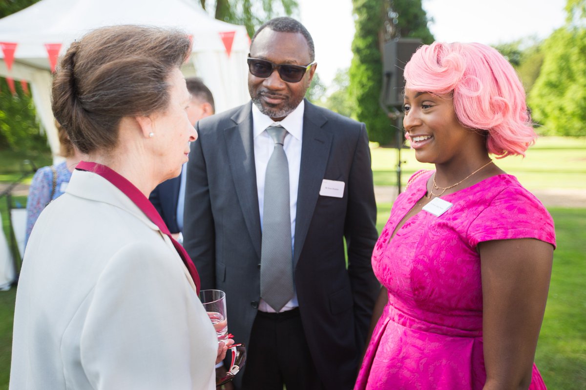 savechildrenuk's tweet photo. A big thank you to our ambassador @cuppymusic and @realFemiOtedola for joining us at our Centenary Tea Party hosted by our Patron HRH Princess Anne https://t.co/WcnZw1UKSr