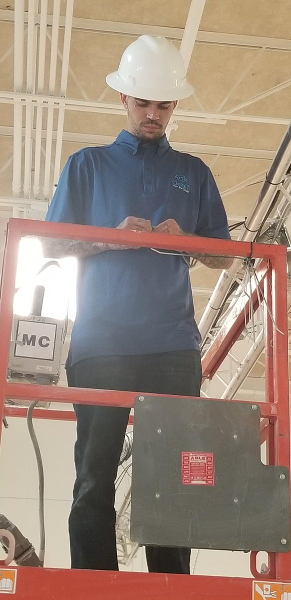 CieloIOT's tweet photo. This #FieldTechFriday our team is on a build in Springfield, PA, with our valued partners, #NationalFitnessPartners! Let #CieloIT help with all of the behind-the-scenes work to make sure your project is a success! #ITsInTheCloud https://t.co/UGfn1KBGDr