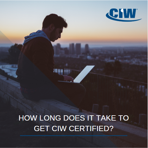 CIWCertified's tweet photo. There is no set time period for earning CIW certifications! Certifications are awarded when exams have been passed and other requirements have been met. That being said, you can get certified as quickly as you wish. https://t.co/UksDKafEQa
