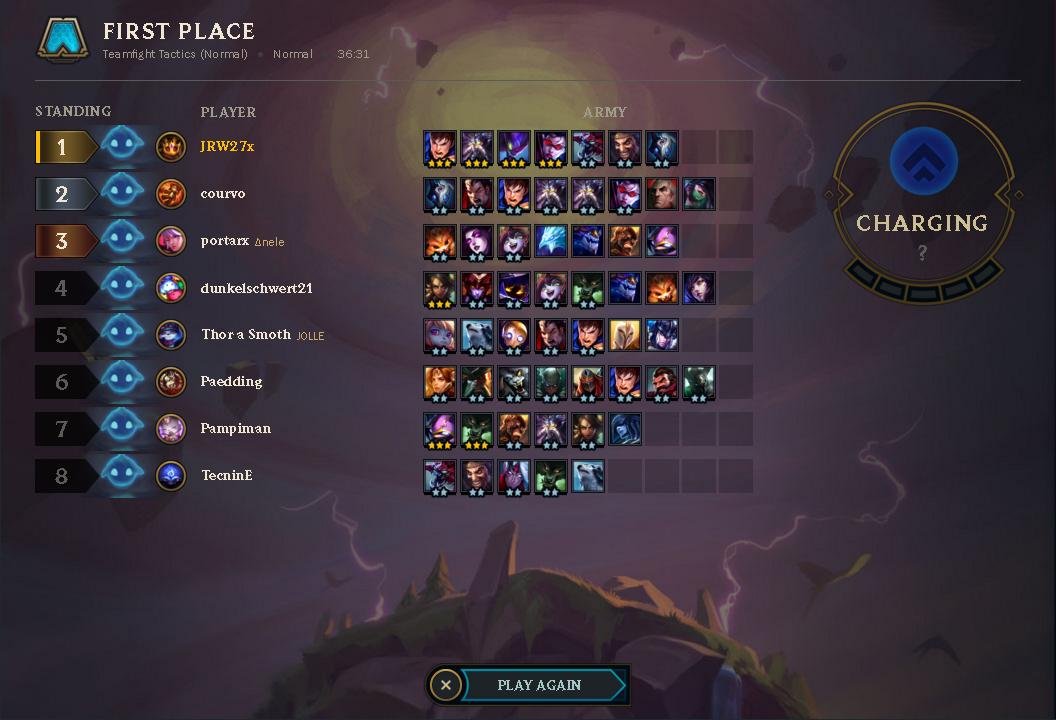 JRW27x's tweet photo. Just smashed first gameof the day on stream, 1st place come back from 6 health! https://t.co/7tBSAq8qsF #loleu #loltft #tft #euwest Drop a follow nearly 600 followers! https://t.co/4JK0uadD3P
