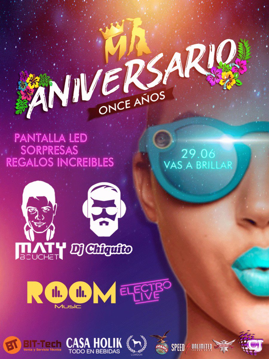 maxi_mansilla18's tweet photo. ✨Este Sábado 29.06 #VasABrillar 🌠 #11AñosDeMorochaDisco👑 a Prepararse para pasar una noche llena de Sorpresas, Recuerdos e Increíbles Regalos!! 🎁🎂🎊
Pantalla Led🔥
2Pistas 🎵🎶
Y una noche increíble te espera!!!🙌
#NoTeLoPierdas #SomosMorochaDisco😜 https://t.co/eeGEZidPoL