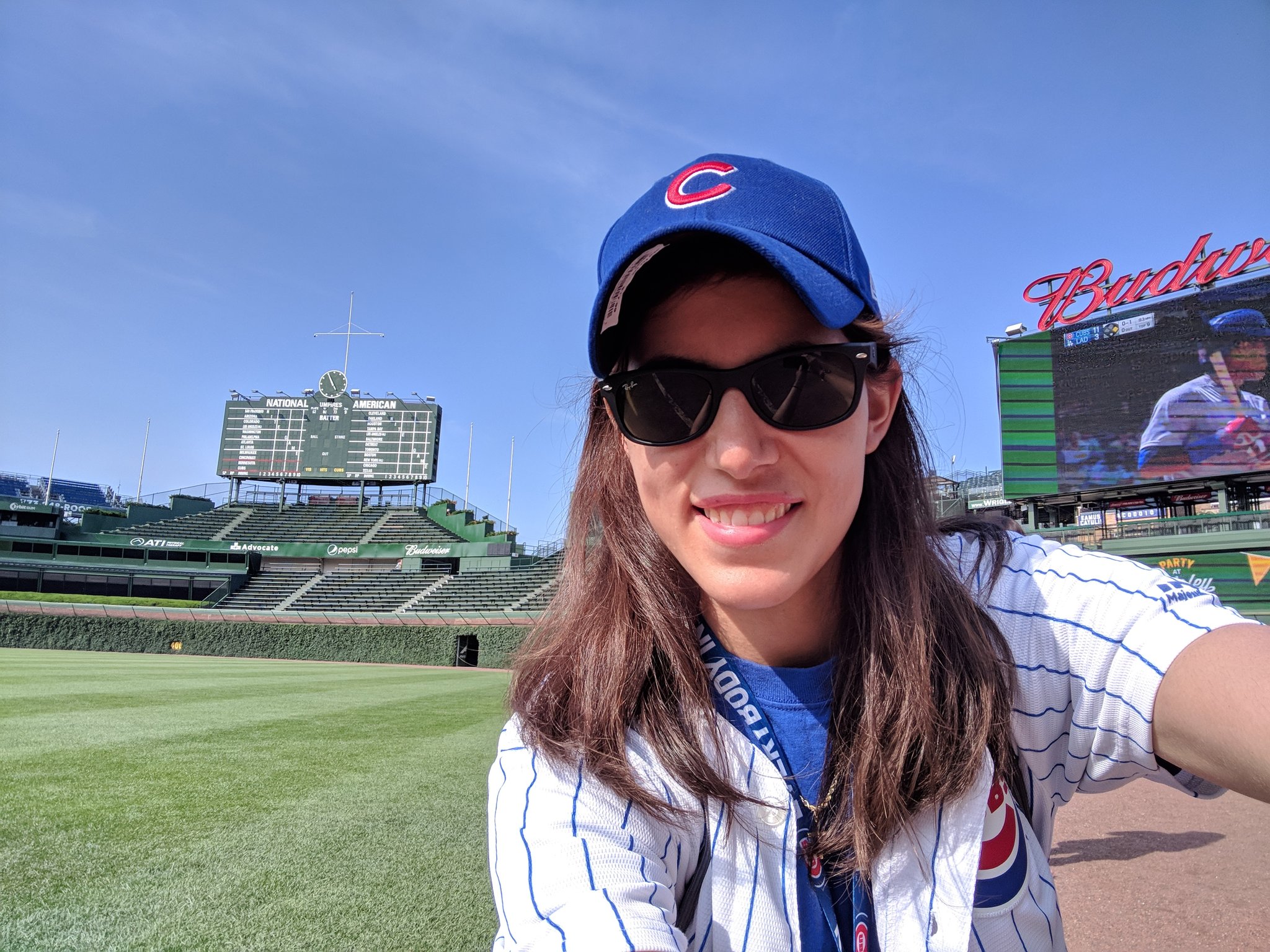  Last year at the Wrigley Field staff party on Mark Grace\s birthday. Happy Birthday, !!! 