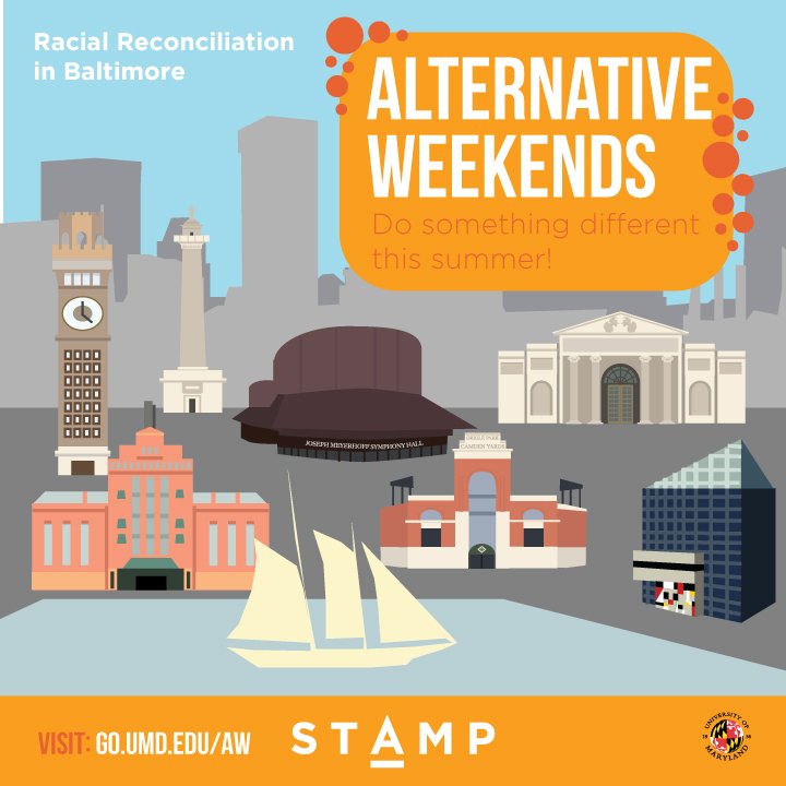 UMDAB's tweet photo. Dive into the social construct of race and its impact on communities such as Baltimore. You’ll have the opportunity to hear from and serve alongside neighborhood leaders while engaging in effective advocacy. Apply for an Alternative Weekend here https://t.co/fO1aEuDdVL https://t.co/HsWsnbOWwe