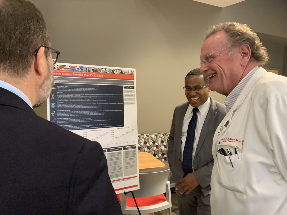 timpawlik's tweet photo. Thanks to @OSUCoachMeyer for joining @OSUSurgery for the roll out today of our BOLD DoS Strategic Plan at THE Ohio State @OSUWexMed. We are #leadingtheway by being Patient Centered. Innovation Focused. Surgery Lead. #solvethemystery Go Bucks! https://t.co/cuPWHQsiJU