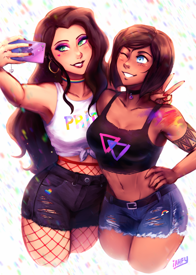 iah_fy's tweet photo. pride month korrasami 🌈✨ https://t.co/MSLUxbR2BF
