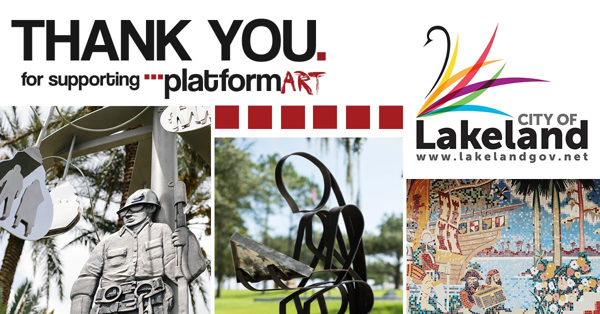 platformART's tweet photo. Many thanks to the City of Lakeland, FL - Government for their continued support of public art. https://t.co/LxEsPhD4BF