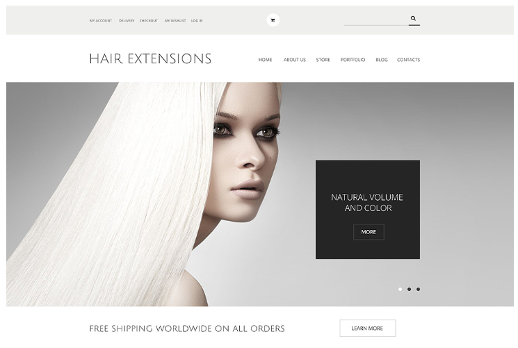 100% natural hair extensions. Showcase beautiful hair #WordPressWebsites #WPThemes #B4YW - bit.ly/2dWRrXJ