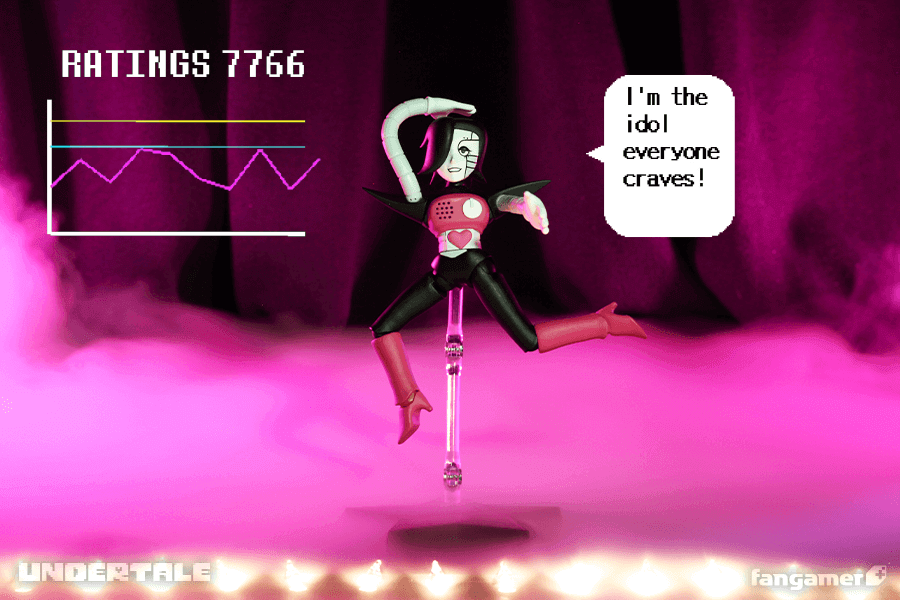 Fangamer's tweet photo. Just some of the star turns available to you when you pick up our Mettaton EX posable figurine.

Shipping now: https://t.co/zOcNo369Ha https://t.co/LL4YeXi6Fv