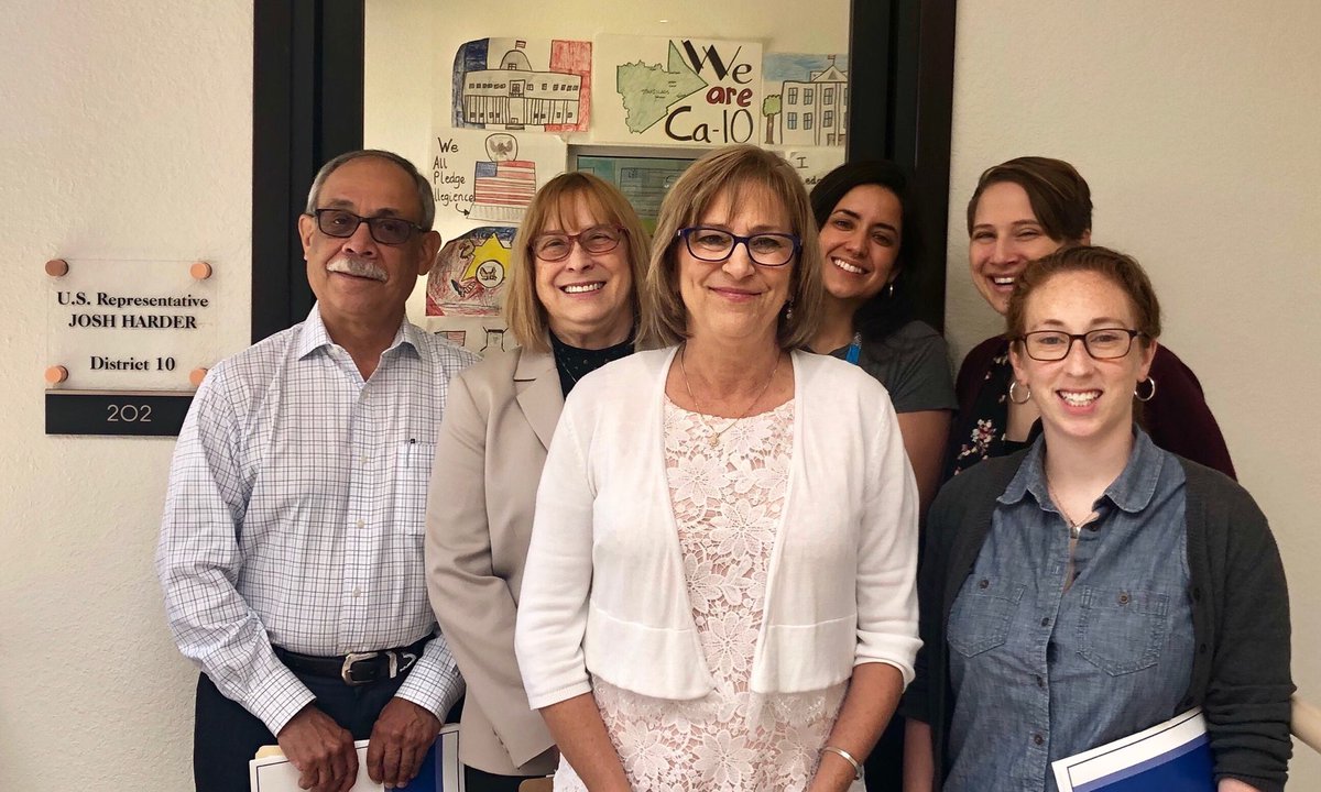UnitedWayStan's tweet photo. Check out our CEO and President Francine DiCiano, UWSC Board Member Fred Cruz and Regional Advocacy Coordinator Susan Good! They met with @RepJoshHarder’s team to update them on the work of United Way of Stanislaus County. Thank you for your support! https://t.co/8XfZ7nj4Rs