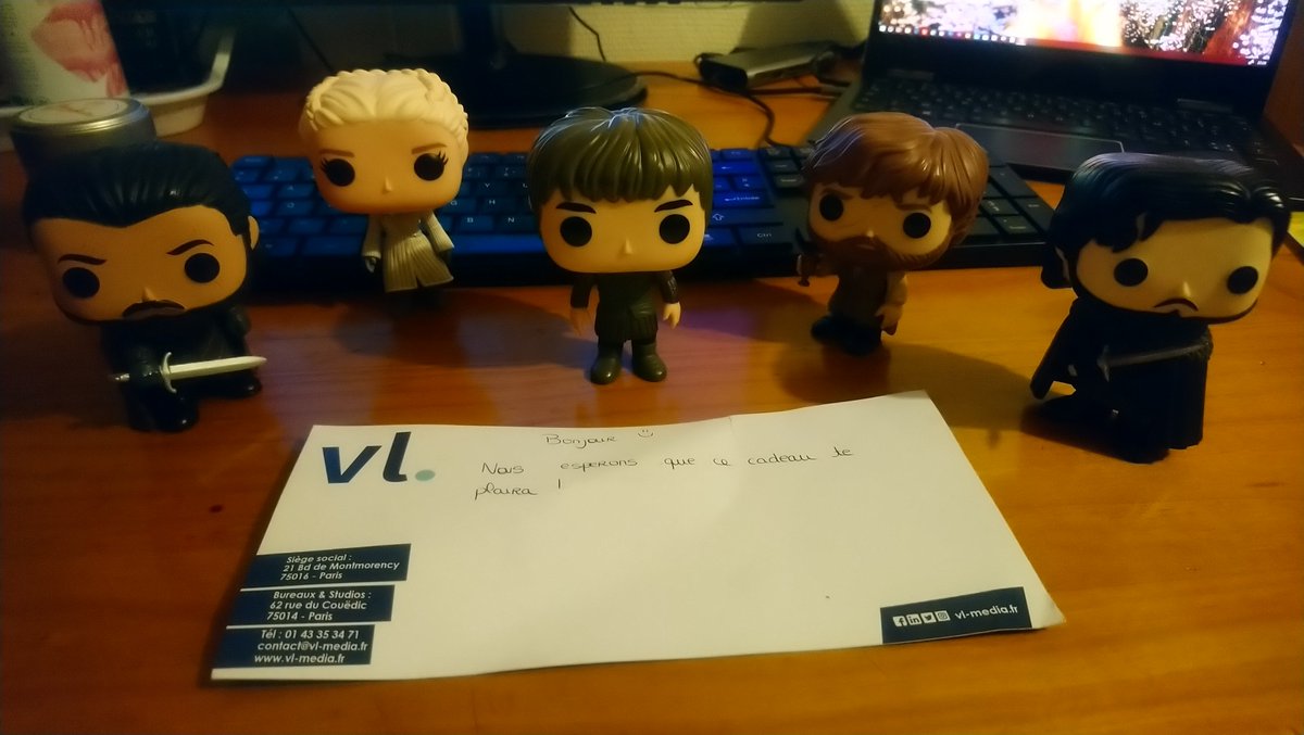 MeitanteiKatze's tweet photo. @guepard_l @KevinElarbi @LegendIcon @vlmedia_ Cadeau reçu !! Mille fois merci @KevinElarbi, @vlmedia, @LegendIcon et #MakingOfThrones 😁
Bran rejoint ma petite collection de figurines Funko Pop 😎 https://t.co/wNqAj6DXqi