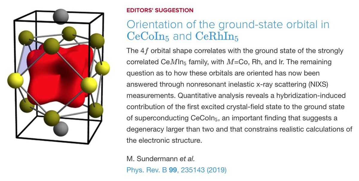 PhysRevB's tweet photo. Orientation of the ground-state #orbital in #CeCoIn5 and #CeRhIn5
#physics #EdSugg #science #condmat @APSPhysics
https://t.co/D9K4rE7RnV https://t.co/KRnTV8LhgL