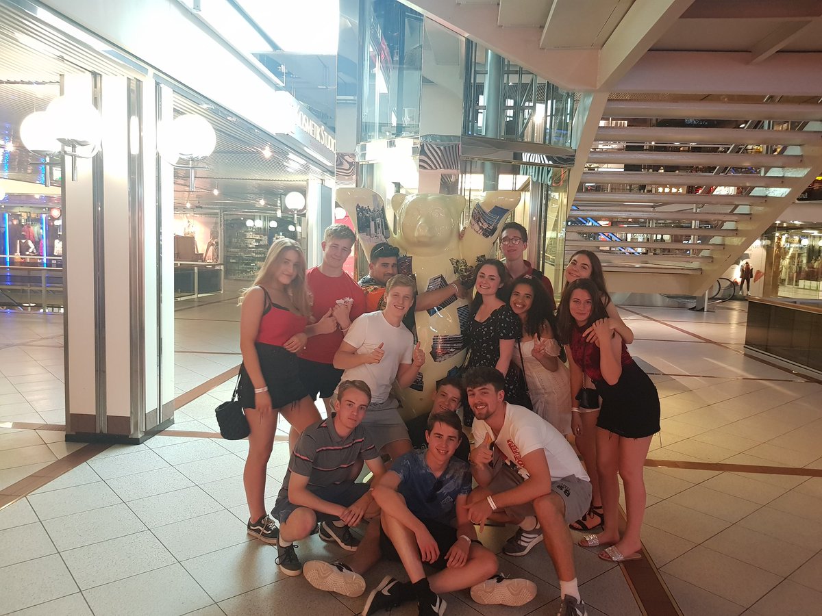 HA_HistoryDept's tweet photo. We have had a full on day in Berlin at the Brandenburg Gate, Hitler's Bunker, The Holocaust memorial, Checkpoint Charlie and even finished the night with some local nightlife and shopping. Bring on the 6 hour walking tour tomorrow :) #hagsberlin2019 https://t.co/sN2wZBvc2g