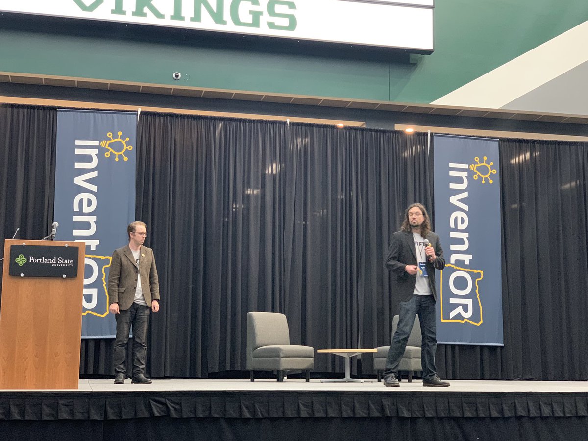InventOregon's tweet photo. The next #InventOR Finalist to take the stage is SHIFT from Oregon Health & Science University (@OHSUoctri)! They’re innovation is an AI system that can detect cancer for a fraction of the costs of current methods. #RoadtoInventOR https://t.co/yaNkvz8QuQ