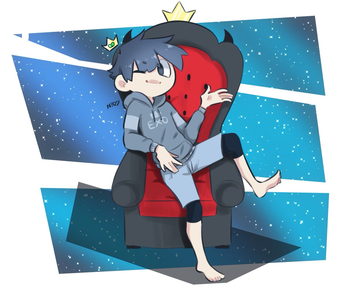 AoiTheMew's tweet photo. #Draw #drawing #Artist #art #Anime #otaku #tutorial #doodle #animeartshelp #animeart #animepic #animeboy #Neo_ #myart #digitaldraw #neo_oc #ocdrawing #ocart #digital #medibang #illustration #digitalart #space #bluefire #animestyle  #spaceboyo #moon #king #thron #crown https://t.co/635CXzRcr8