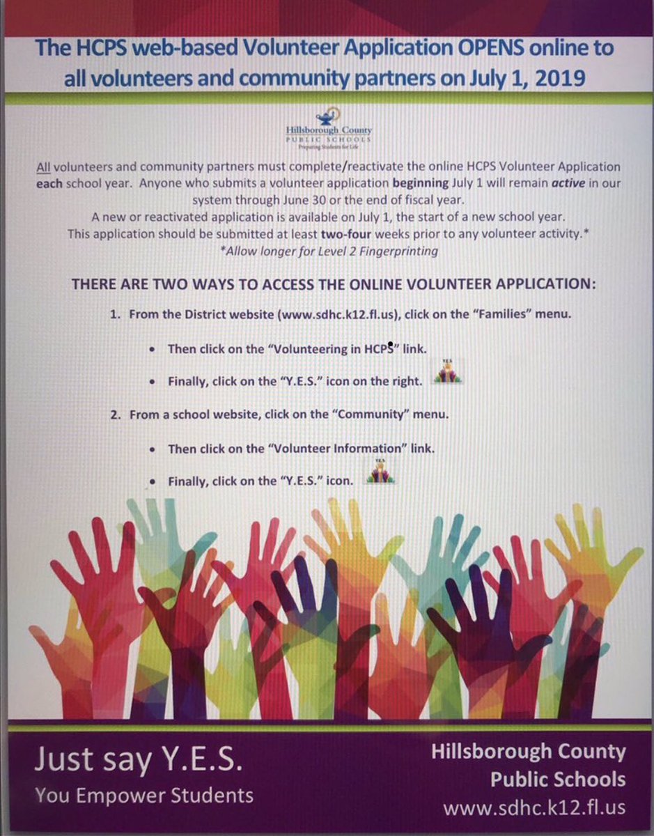 DBlossomHCPS's tweet photo. Thanks for saying #yes2hcps @HillsboroughSch @HCPSCommunity https://t.co/uAoUOYTViK