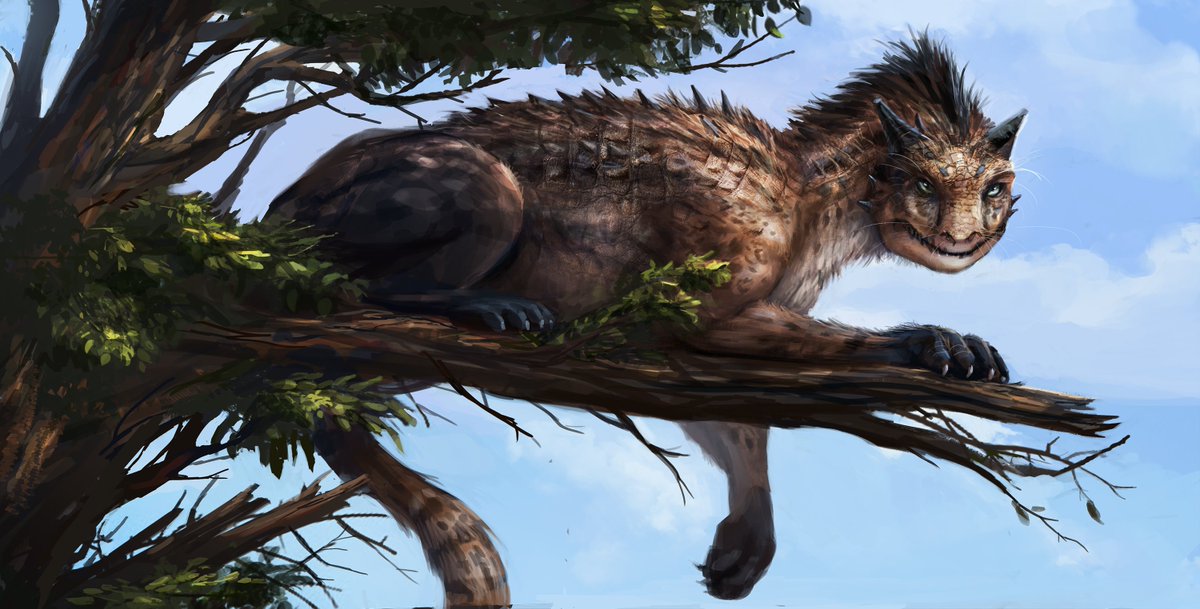 The_Gremlin_Cat's tweet photo. Fixed and finished this one up. kinda like how it turned out #art #cheetah #creature #creaturedesign #dinosaur #carnotaurus #fantasy #chimera #conceptart #illustration #animalart #bigcats #creaturemashup #predator #dailyupload https://t.co/s9vfvFacLA
