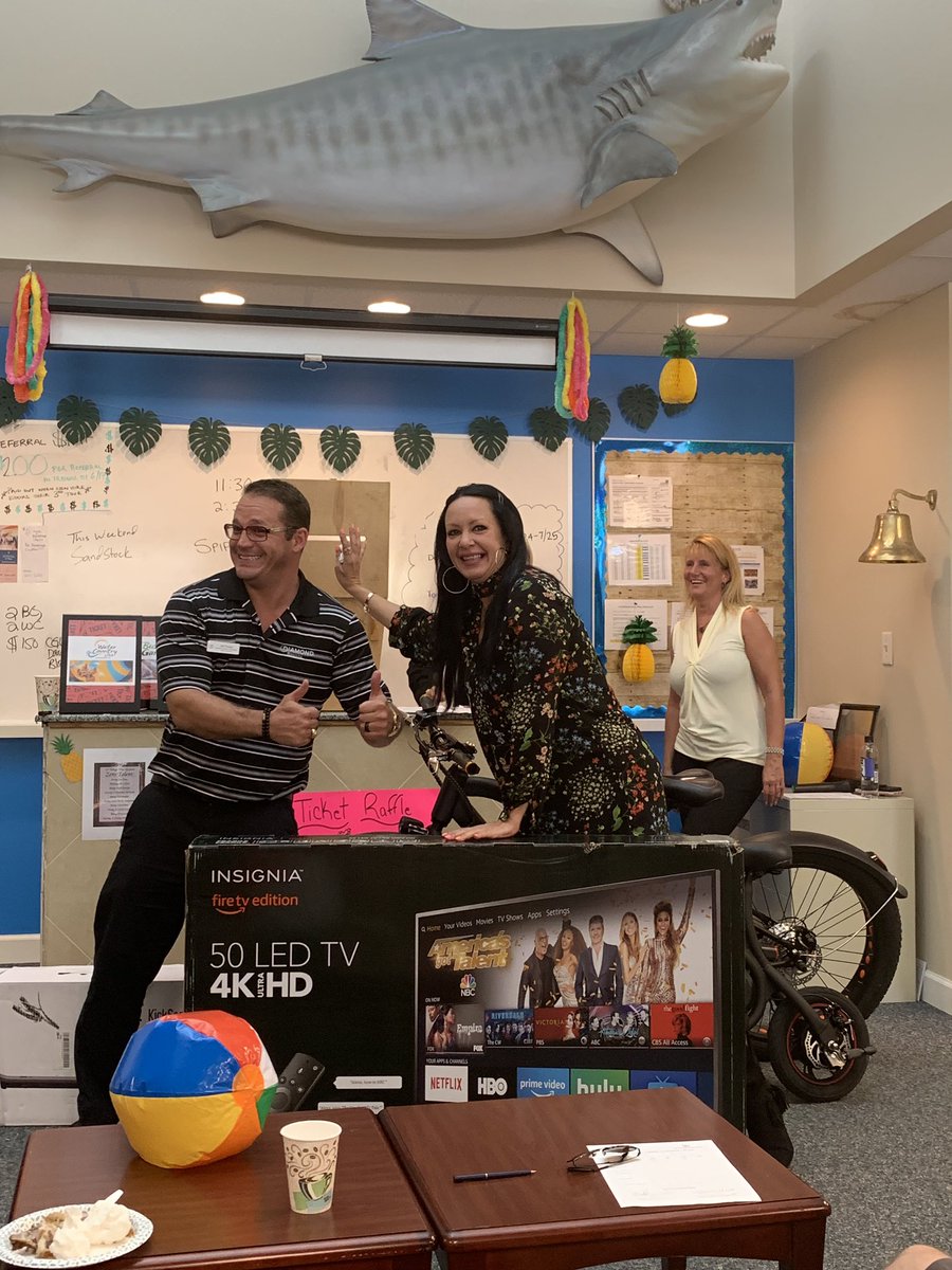 I am so happy for one of our new hires Gia! She took home this awesome TV as part of the June raffle!