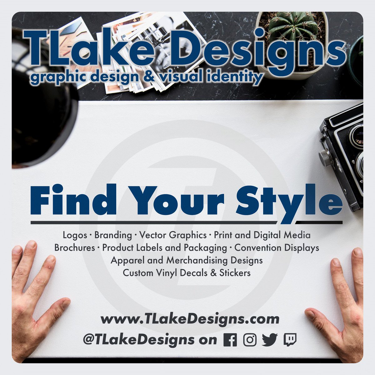 TLakeDesigns's tweet image. A little self promotion is necessary from time to time! Friends, if you or anyone you know needs some design work done, look me up @tlakedesigns 
.
#freelance #graphicdesign #logodesign #layoutdesign #branding #visualidentity #vectordesign #graphicdesign #supportlocalartists
