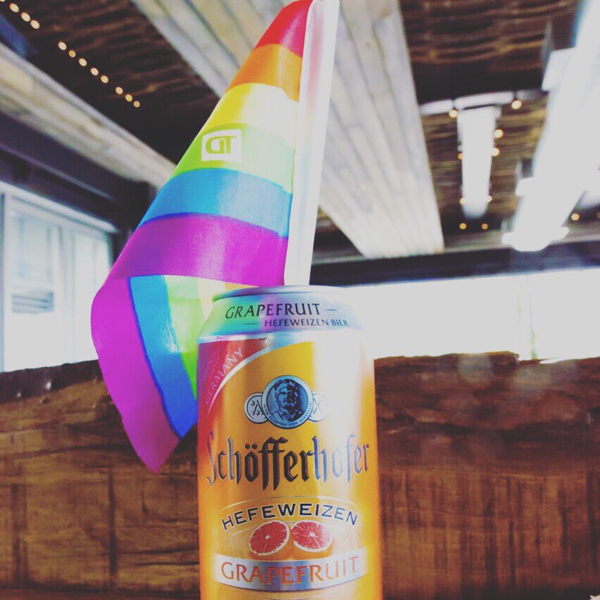 Celebrate #Pride with #Schofferhofer #Grapefruit and #Pomegranate! #nycpride #worldwidepride2019 #germanbeer