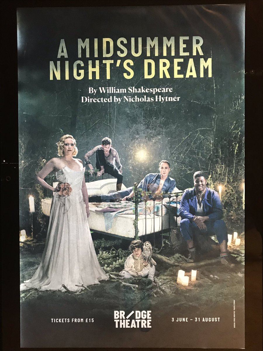 migscam's tweet photo. O.M.G. @_bridgetheatre’s A Midsummer Night’s Dream production is #Shakespeare gone wild. This show is LIT!!! Definitely not to miss!!! #BridgeDream https://t.co/EEdOJvKX0x